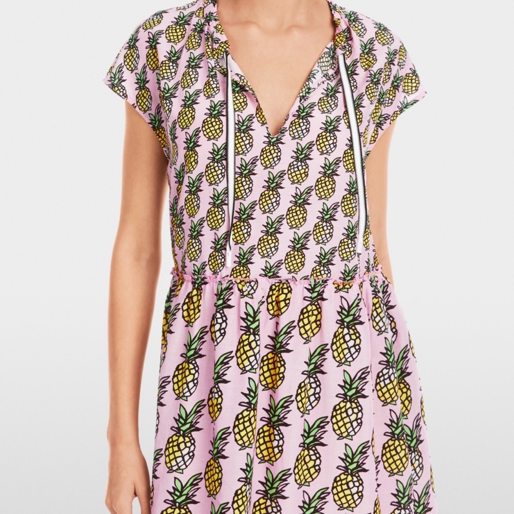 Marc Cain Pink Pineapple Print Dress